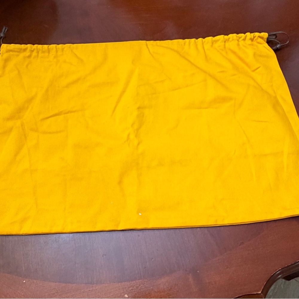 Goyard Bright Yellow Drawstring Dust Bag with Logo Print - Picture 4 of 4